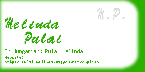 melinda pulai business card